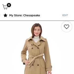 London Fog Women's Tan Trench Coat